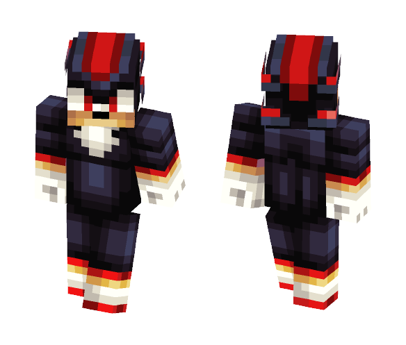Download Free Shadow The HedgeHog Skin for Minecraft image 1. Shadow Th...