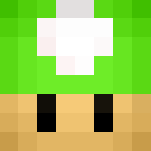 Small Luigi Holding 1UP Mushroom - Male Minecraft Skins - image 3