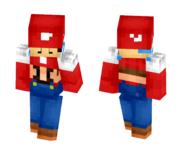 Small Mario Holding Mushroom - Male Minecraft Skins - image 1