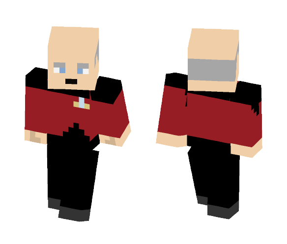 Captain Picard (First attempt) - Male Minecraft Skins - image 1