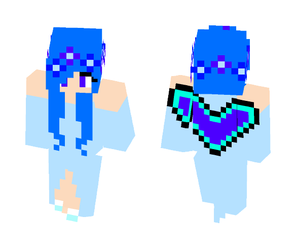 blue Angel {Cherry} - Female Minecraft Skins - image 1