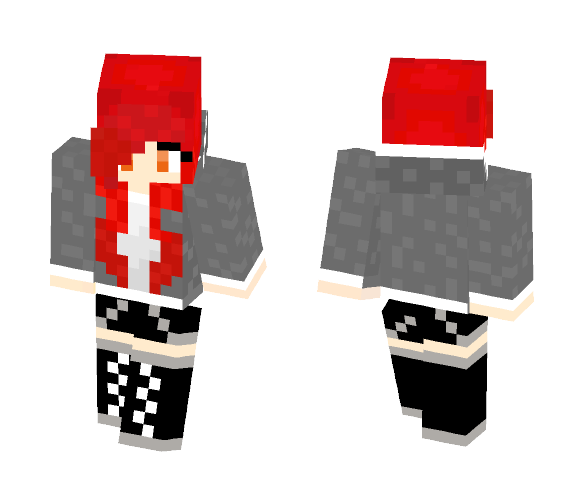 red girl (updated) - Girl Minecraft Skins - image 1