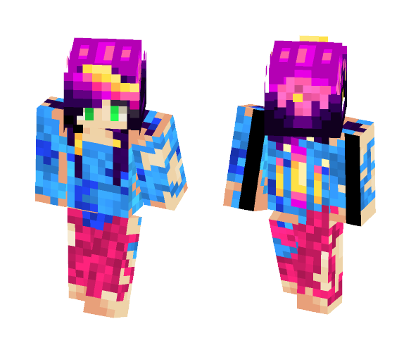 Enchanted Water Girl - Girl Minecraft Skins - image 1