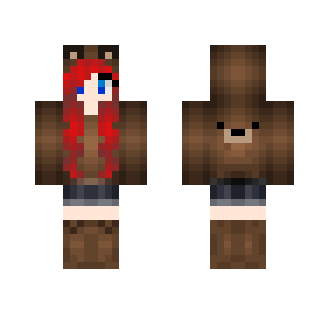 Teddy Bear Hoodie whoop whoop - Female Minecraft Skins - image 2