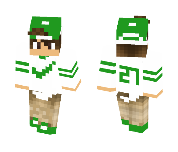 Green Nike Boy - Boy Minecraft Skins - image 1