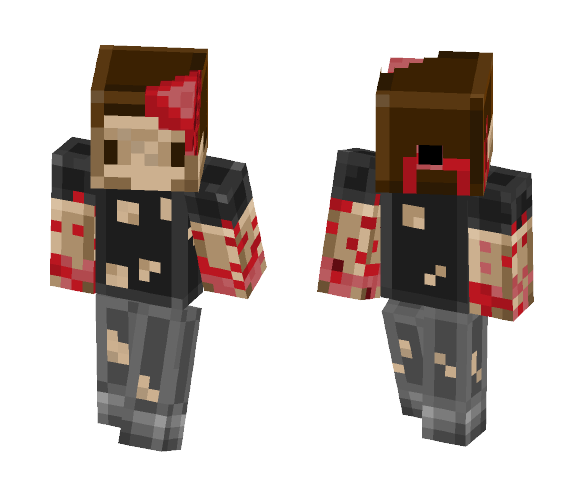 Death Zombie Steve - Male Minecraft Skins - image 1