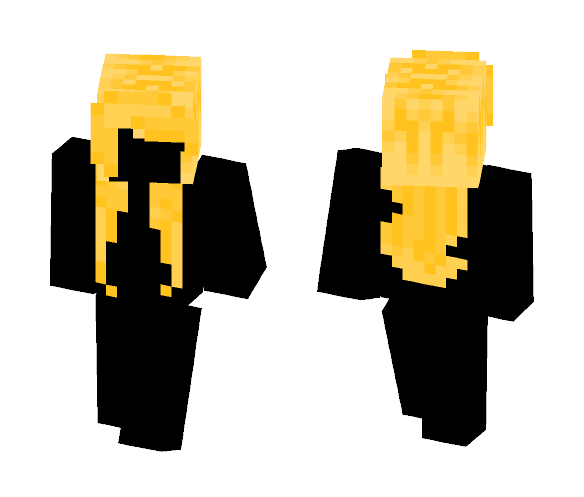 Blond girl hair - Color Haired Girls Minecraft Skins - image 1