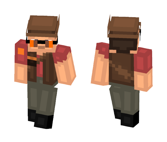 RED Sniper | Team Fortress 2 - Male Minecraft Skins - image 1