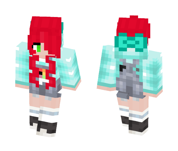 Pastel Teal Alice - Female Minecraft Skins - image 1