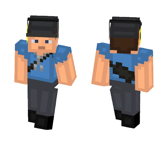 BLU Scout | Team Fortress 2 - Male Minecraft Skins - image 1