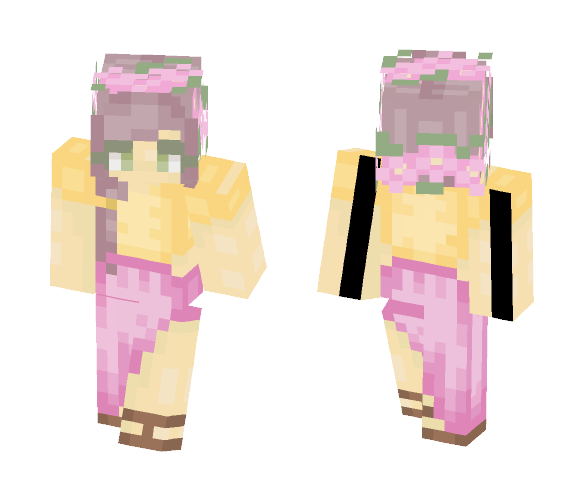 Roses And Lemon Leaf ♥ Huffle - Female Minecraft Skins - image 1