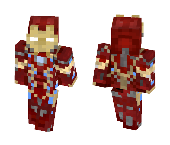 Iron man civil war - Iron Man Minecraft Skins - image 1