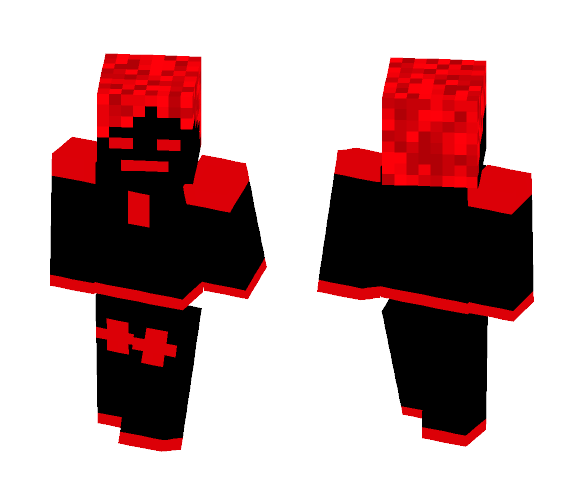 Ghostmanenergy Skin Red remix - Male Minecraft Skins - image 1