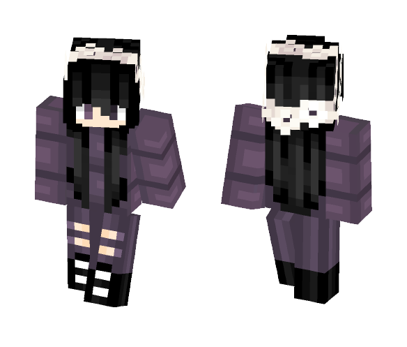 Purple Demon Girl - Girl Minecraft Skins - image 1
