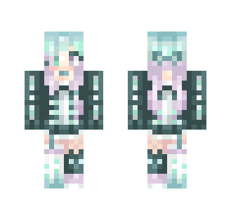 Pastel Skeleton Gal - Female Minecraft Skins - image 2