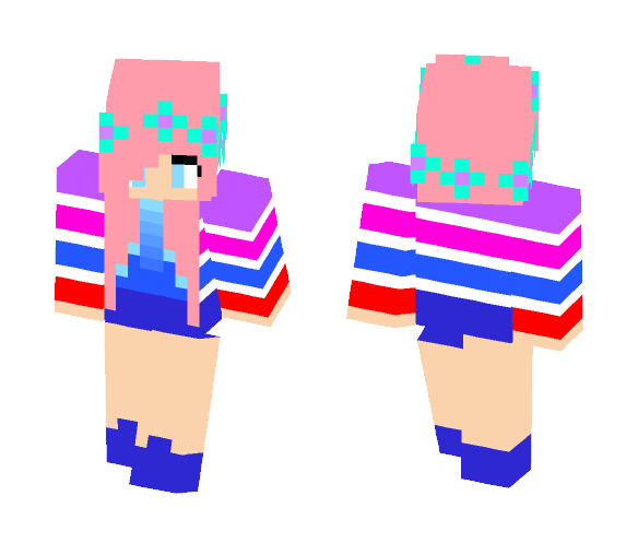 Beverly Flowers {Cherry} - Female Minecraft Skins - image 1