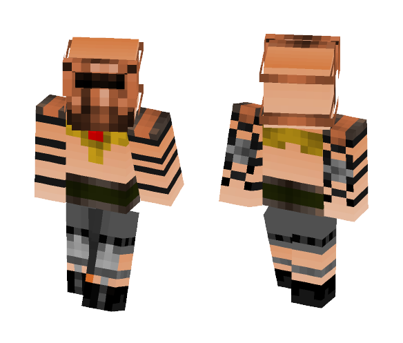 Masked Warrior - Male Minecraft Skins - image 1