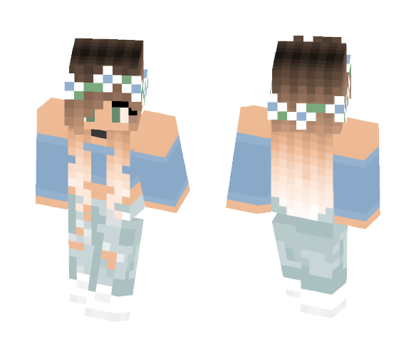 Blue Twins - Female Minecraft Skins - image 1