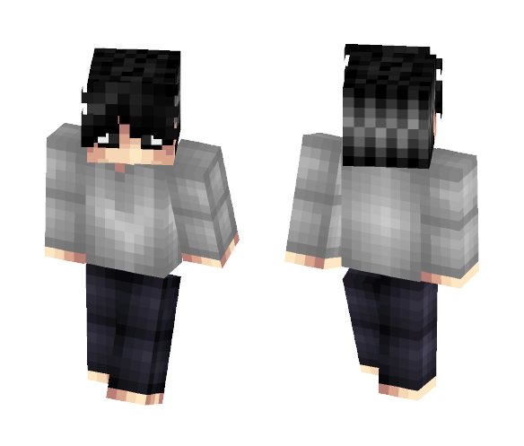 L Lawliet|Death Note - Male Minecraft Skins - image 1