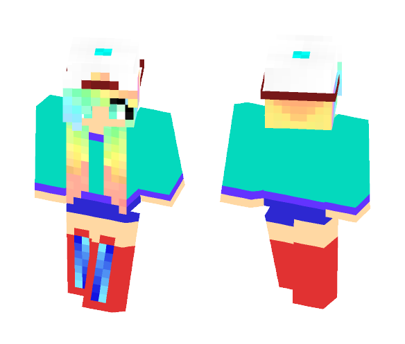 Rainbow Elii {Cherry!} - Female Minecraft Skins - image 1