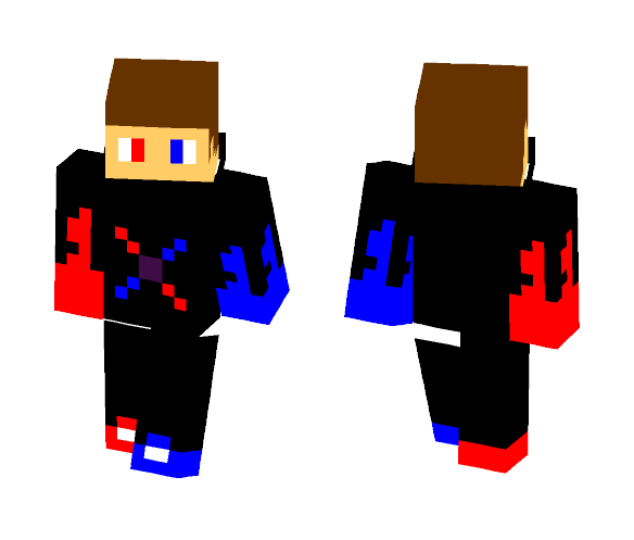 Red And Blue Boy - Boy Minecraft Skins - image 1