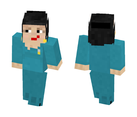 Deanna Troi TNG v2 - Male Minecraft Skins - image 1