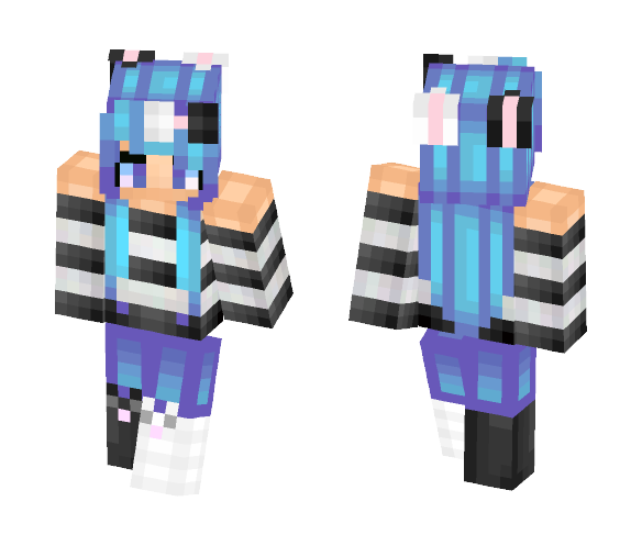 Black'n White Rabbit - Female Minecraft Skins - image 1