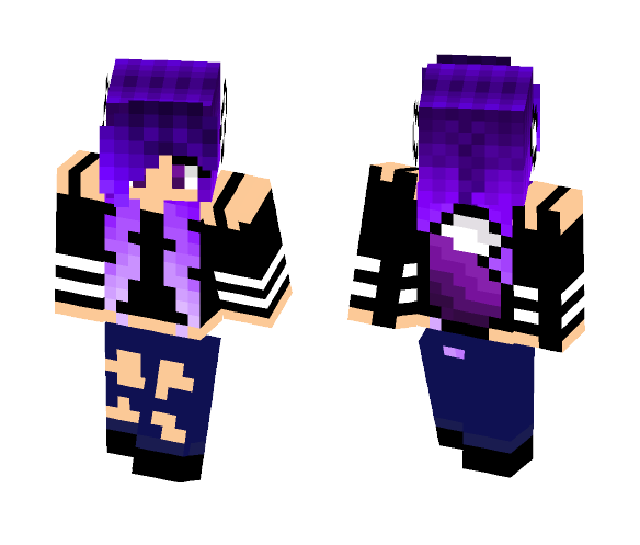 purple girl - Girl Minecraft Skins - image 1