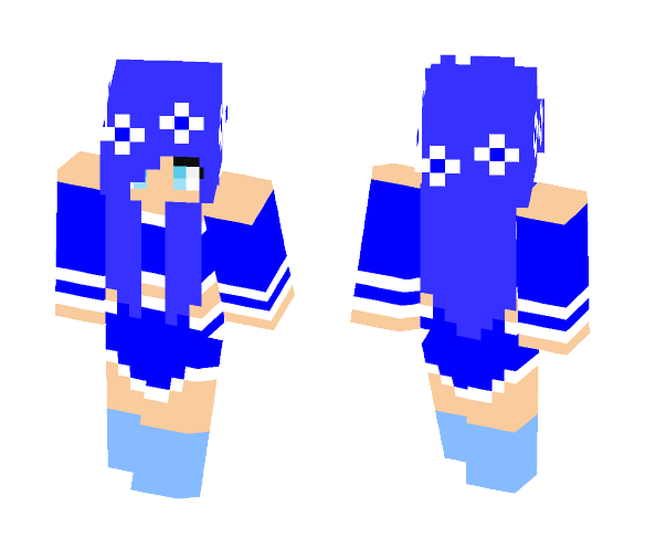 Luna The Cheerleader - Female Minecraft Skins - image 1