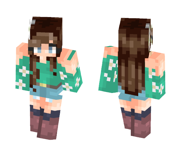 Green Tea - Female Minecraft Skins - image 1