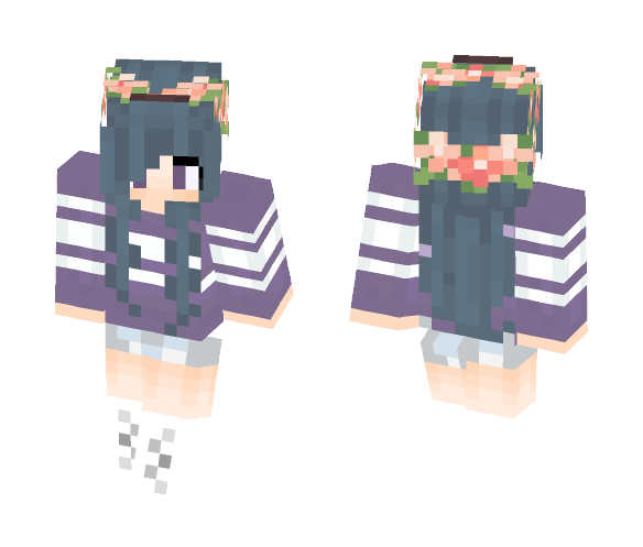 ~Flower Girl~ By KkBluekit - Female Minecraft Skins - image 1