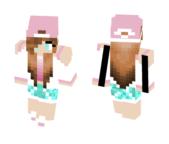 Cute Pink Girl - Cute Girls Minecraft Skins - image 1