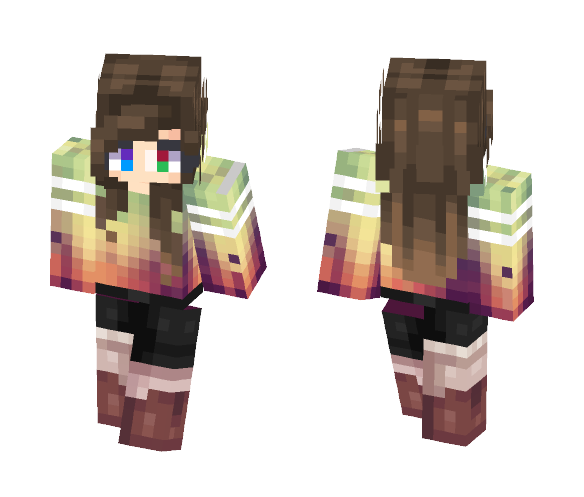 -|[Rainbow Girly girl]|- - Female Minecraft Skins - image 1