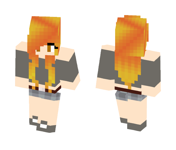 ~Blaze Girl~By KkBluekit - Female Minecraft Skins - image 1