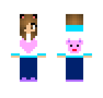 A normal girl Cat - Cat Minecraft Skins - image 2