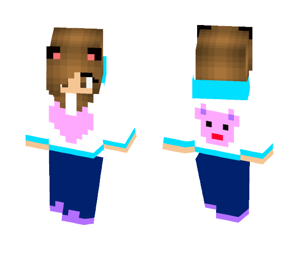 A normal girl Cat - Cat Minecraft Skins - image 1
