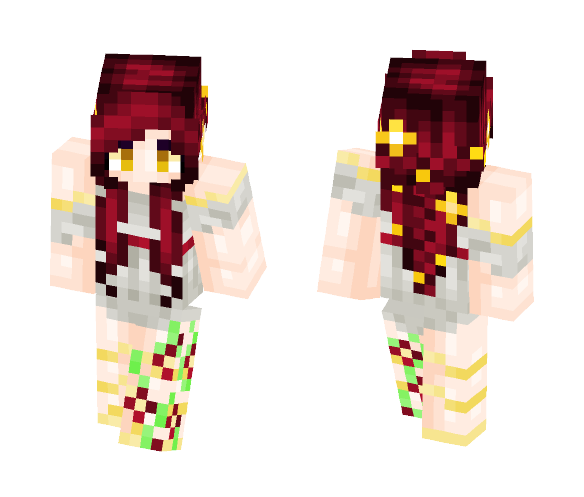 Blooming Crimson - Female Minecraft Skins - image 1