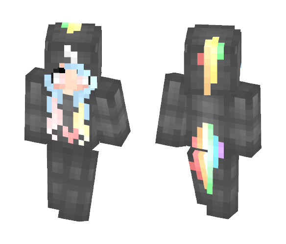 ~Black Unicorn Onesie!~ - Female Minecraft Skins - image 1