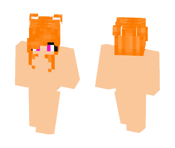 Bright Orange Skin Base - Female Minecraft Skins - image 1
