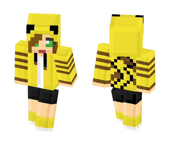 Pikachu Girl (Tiny Pixels) - Girl Minecraft Skins - image 1