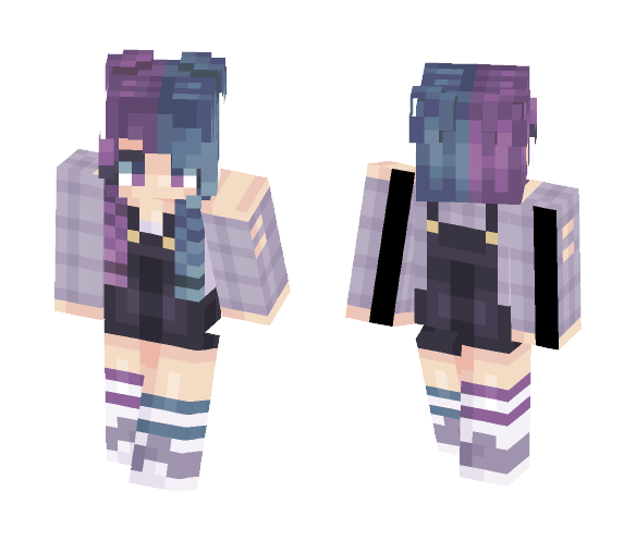~ Purple Flanel - Female Minecraft Skins - image 1