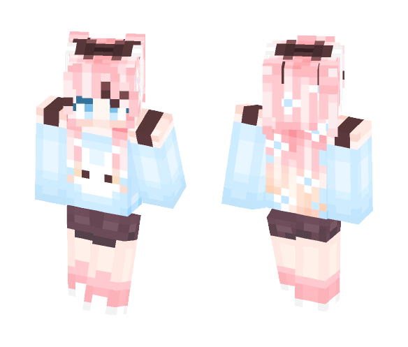 Bubblegum Bun - Female Minecraft Skins - image 1