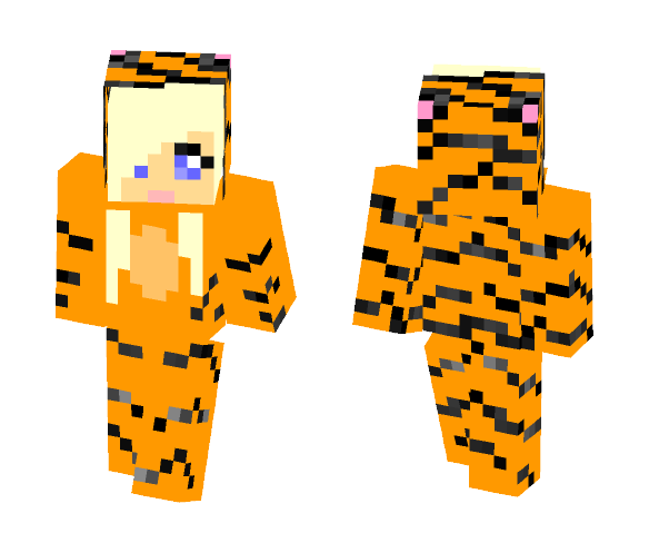 Tiger girl - Girl Minecraft Skins - image 1