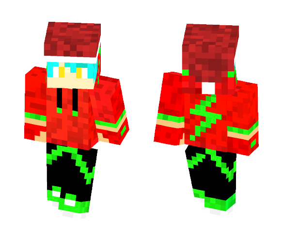 Electric Christmas Boy - Boy Minecraft Skins - image 1