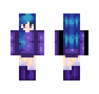 Galaxy-ish girl..? - Female Minecraft Skins - image 2