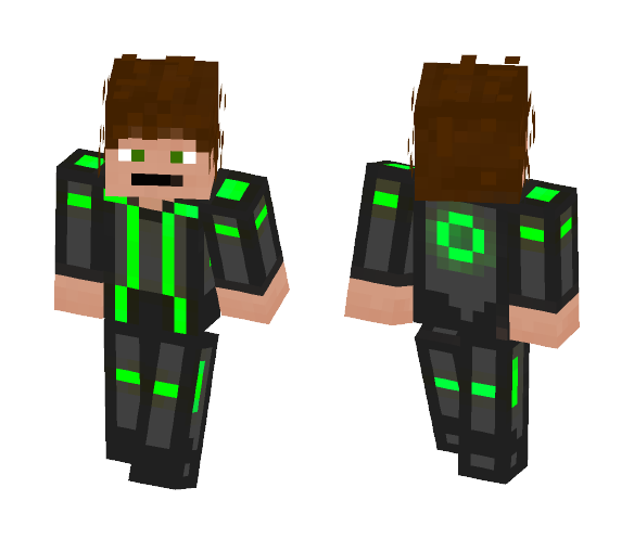 Tron (Green Original remake) - Male Minecraft Skins - image 1