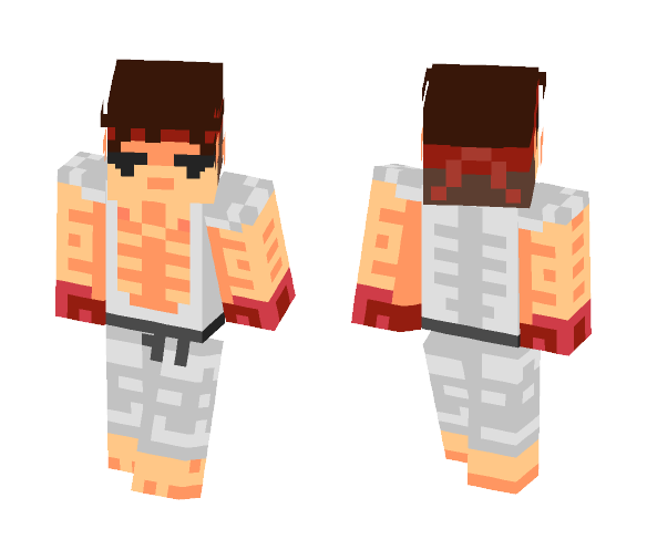 Ryu (Street Fighter) - Female Minecraft Skins - image 1