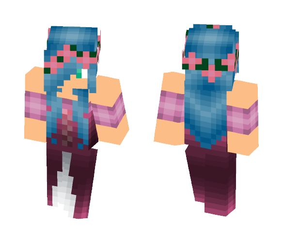 Blue Haired Princess! - Female Minecraft Skins - image 1