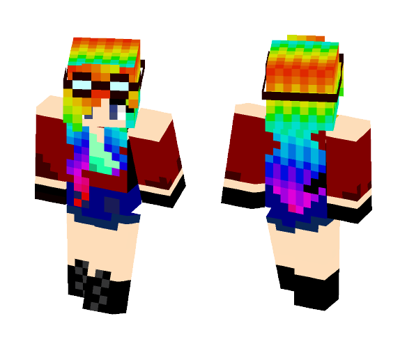 Steampunk Rainbow - Female Minecraft Skins - image 1
