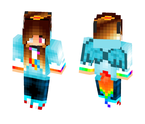 Human Rainbow Dash // Herobette - Female Minecraft Skins - image 1
